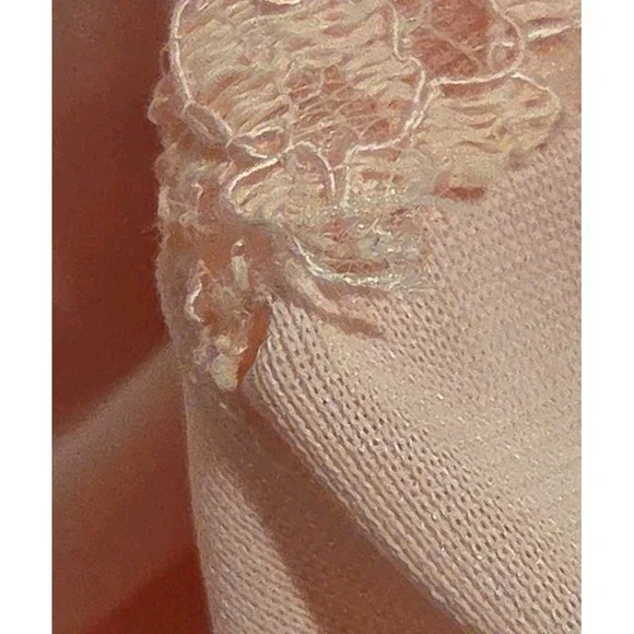 VTG GILEAD Pink Nylon & Lace Full-length Nightgown Lingerie Size 34 - Picture 12 of 15